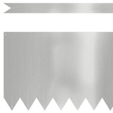 Lawn Edging 50 pcs Silver 100 x 0.05 x 30 cm Galvanised Steel 3335793