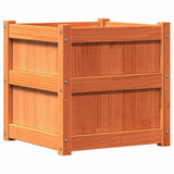 Garden Planters 2 pcs Wax Brown Solid Wood Pine 837419