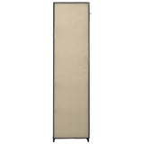 Folding Wardrobe Cream 110x45x175 cm Fabric 282422
