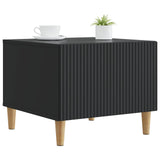 Coffee Table with Drawer Black 49 x 50 x 40 cm Engineered Wood 894736