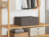 Storage Box 24 pcs Grey 43 x 34 x 23 cm Non-woven fabric 42024625