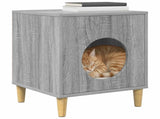 Cat House Grey Sonoma 42.5 x 40 x 53 cm Engineered Wood 8000677