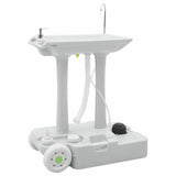 Camping Handwash Stand with Wheels Grey 72 x 42 x 103 cm 42001432