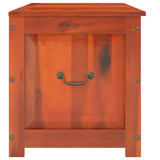 Storage Chest with Lid Brown Solid Wood Acacia 364917