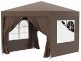 2 x 2 m Garden Pop Up Gazebo, Wedding Party Tent Marquee, Water Resistant Awning Canopy with T3398P314112