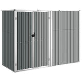 Tool Shed Grey Galvanised Steel Large Garden Tool Shed 316214