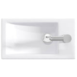 Bathroom Wash Basin Chrome 45.5 x 25.5 x 13 cm Metal 890222