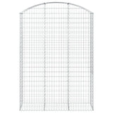 Arched Gabion Basket 150x50x200/220 cm Galvanised Iron 153460
