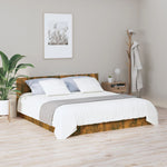 ZNTS Bed Headboard Smoked Oak 200x1.5x80 cm Engineered Wood 816976