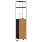 Bathroom Cabinet Black Oak 40 x 30 x 180 cm Engineered Wood 886492