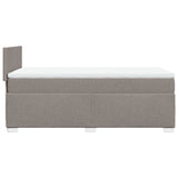 Box Spring Bed with Mattress Taupe 100x200 cm Fabric 3285796