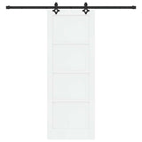 Sliding Door ORKDAL White 78 x 211 cm Solid Pine Wood 3333641