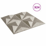 Wall Panels 24 pcs Origami Beton 50 x 50 cm XPS Foam 42046068