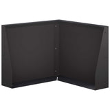 Retaining Wall 50 x 50 x 50 cm Steel Black 8015227