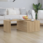 ZNTS Coffee Table Sonoma Oak 150x50x35 cm Engineered Wood 801340