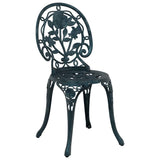 Garden Bistro Set 3 pcs Green Aluminium 42002389