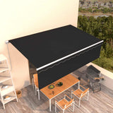 Manual Retractable Awning with Blind 5x3m Anthracite 3069339