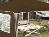Pop-up Party Tent 288 x 288 x 245 cm Taupe Oxford Fabric 42019762