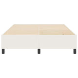 Platform Bed Frame Cream 140 x 200 cm Fabric 3337414