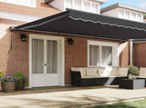 Awning Frame Anthracite 500 x 300 cm Polyester with PU coating 3331215