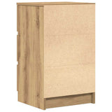 Bedside Cabinet with 3 Drawers Artisan Oak 39x35x65 cm 861353