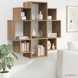 Wall Shelf Artisan Oak 90 x 25 x 90 cm Engineered Wood 8012179
