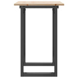 Dining Table O-Frame 80x50x75 cm Solid Wood Pine and Steel 3282672