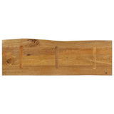 Table Top 110x40x2.5 cm Live Edge Solid Wood Mango 370757