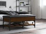 Shoe Bench Brown Oak 82x42x45 cm Engineered Wood 835196
