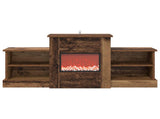 Electric Fireplace Old Wood 110 x 30 x 50 cm Engineered wood 8021165