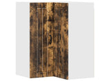 Wall Corner Cabinet LUCCA Smoked Oak 57 x 57 x 100 cm 885170