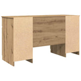 Desk with Drawer Artisan oak 140 x 49 x 76 cm Engineered wood 3328515
