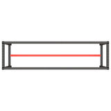 Work Bench Frame Matte Black and Matte Red 190x50x79 cm Metal 151453