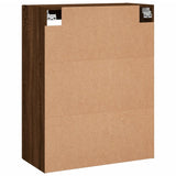Wall Mounted Cabinets 2 pcs Brown Oak Engineered Wood 3197936