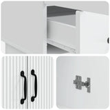Sideboard with Drawer White 66 x 34.5 x 92 cm Engineered Wood 895355