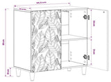 Bathroom Storage Cainet DELFT Artisan Oak 59.5 x 31 x 80 cm 897064