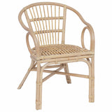 Stacking Chair Natural 58 x 60 x 81 cm Rattan 42033214
