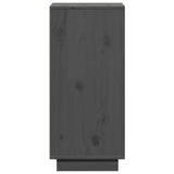 Sideboards 2 pcs Grey 31.5x34x75 cm Solid Wood Pine 813355