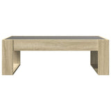 Coffee Table with Infinity LED Sonoma Oak 90x53x30 cm 847639