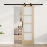 Sliding Door ORKDAL Natural and Black 61 x 198.5 cm 3332181