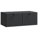Wall-Mounted TV Cabinet Black 78.5 x 41 x 30 cm Engineered Wood 898176