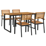 Garden Dining Set Natural Wood Solid acacia wood with an oil finish 3155398