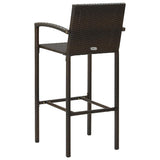 Garden Bar Set Brown PE rattan Medium Seats Many Garden Bar Set 3064771
