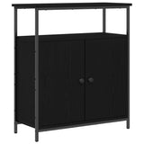 Sideboard Black Oak 70 x 30 x 80 cm Engineered Wood 862972