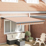 Retractable Awning Multicolour 300 x 250 cm Fabric and Metal 3330011