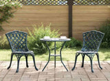 Garden Chair 2 pcs Green 39 x 40 x 87cm Aluminium 42002397