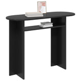 Console Table Black Oak 100 x 39.5 x 75 cm Engineered Wood 8001159