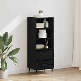 Highboard Black Oak 40 x 36 x 110 cm Engineered Wood 882734