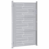 Garden Gate 85 x 120 cm Stainless Steel Silver Lockable 3402578