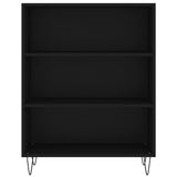 Highboard Black 69.5x32.5x180 cm Engineered Wood 3189566